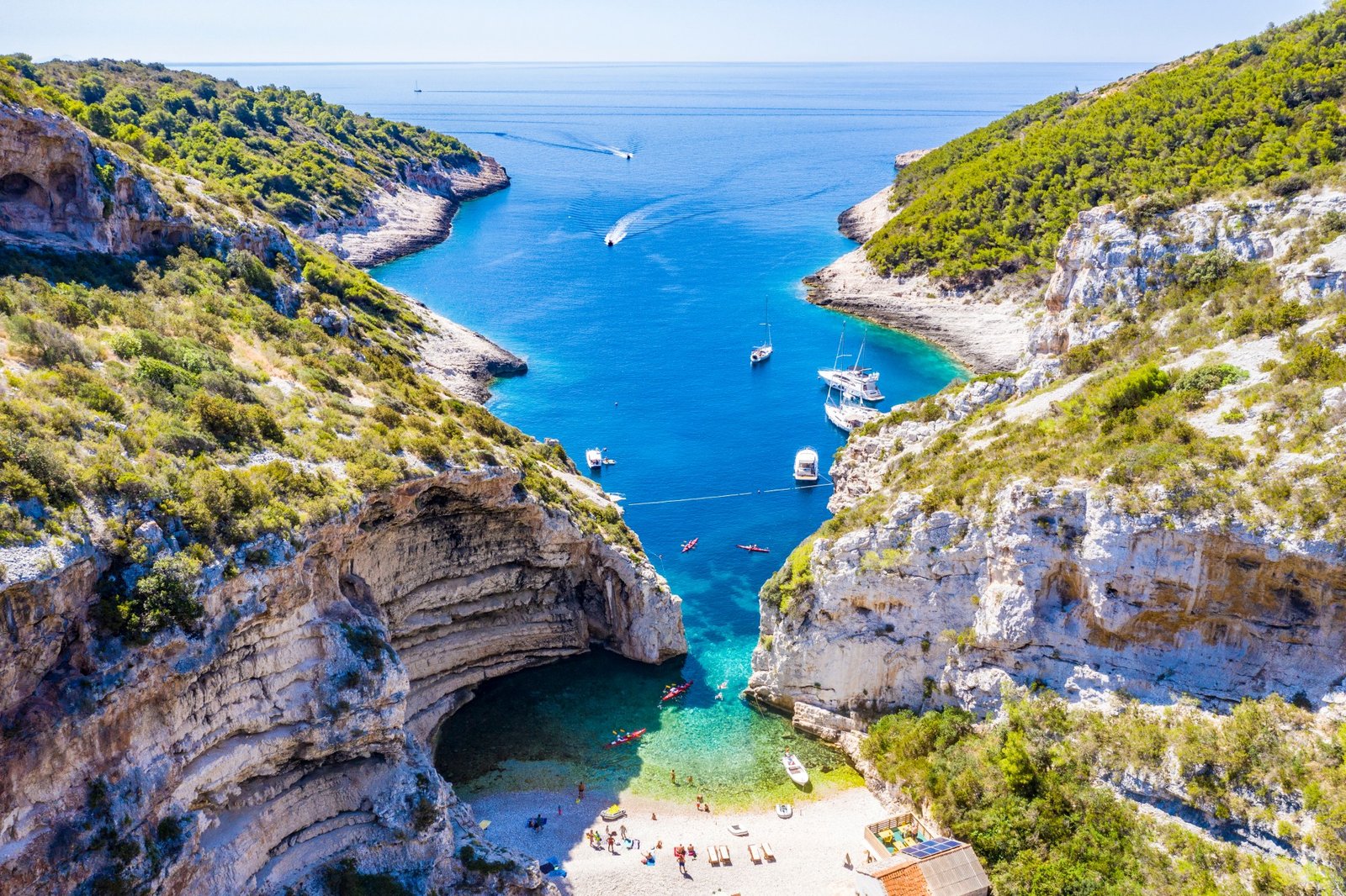 Stiniva Cove Vis Island Croatia best beach Europe