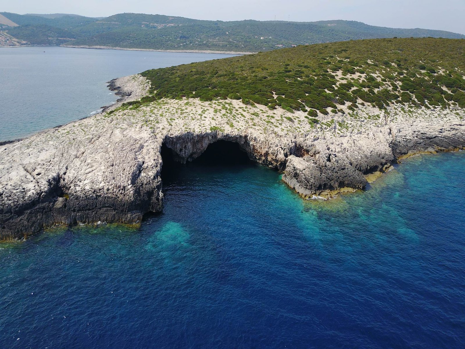 Green Cave Vis Island Croatia emerald glow sea cave
