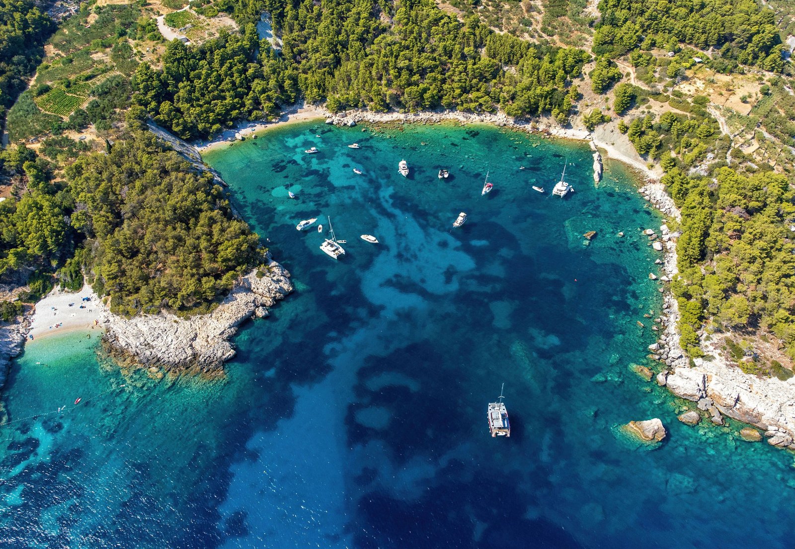 Green Lagoon Borce Beach Hvar Croatia snorkelling
