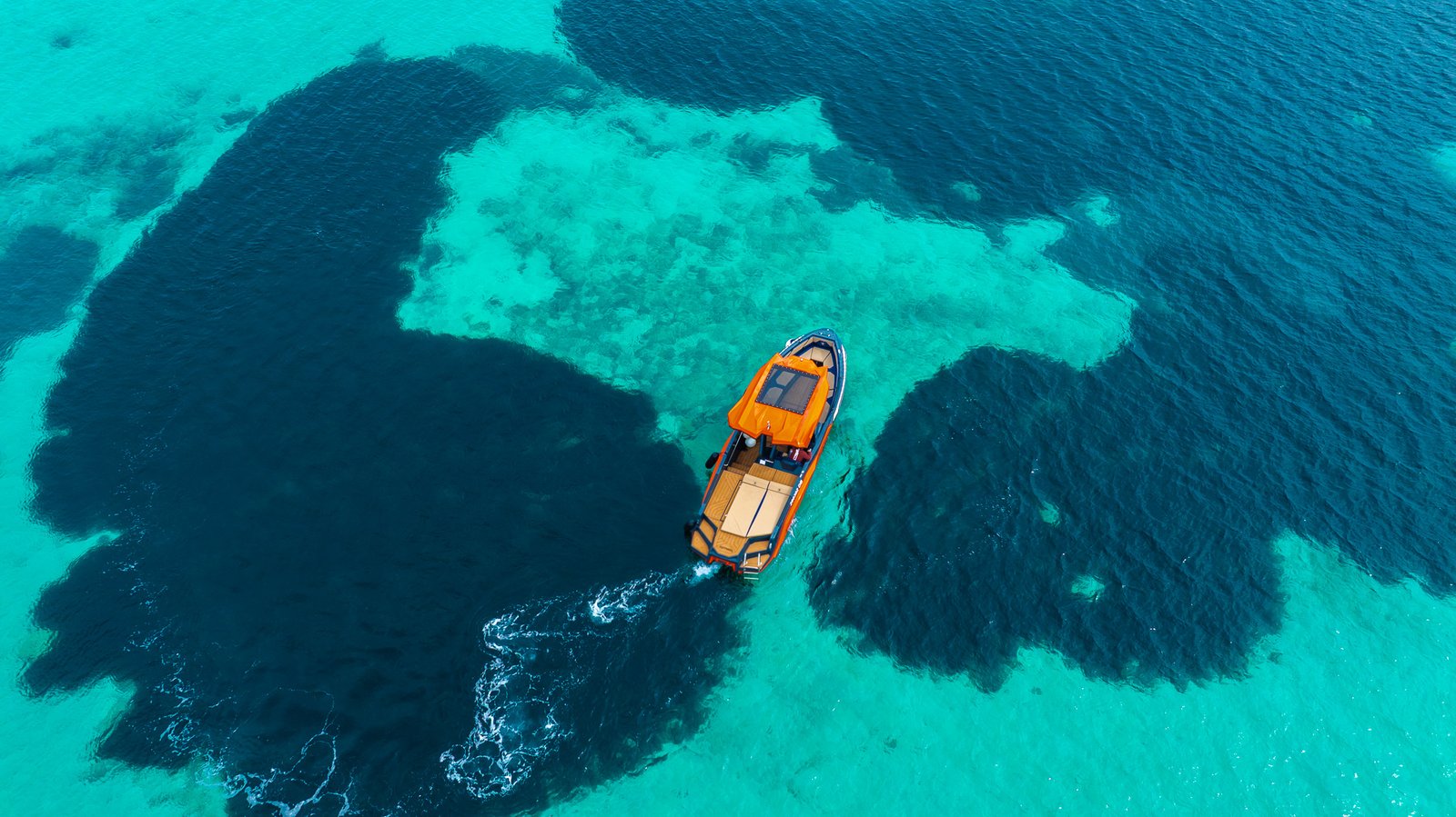 Raptor Alesta aerial view turquoise Adriatic Croatia drone